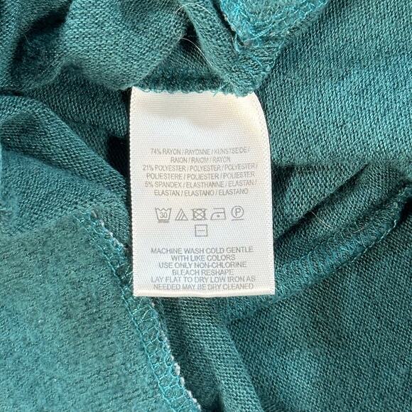 Anthropologie Postmark Oversized Turtleneck Sweater Size X-Small Green - Picture 8 of 8